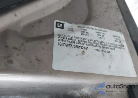 2006 Cadillac Sts V6 z USA, uszkodzony, nr VIN 1G6DW677560132141